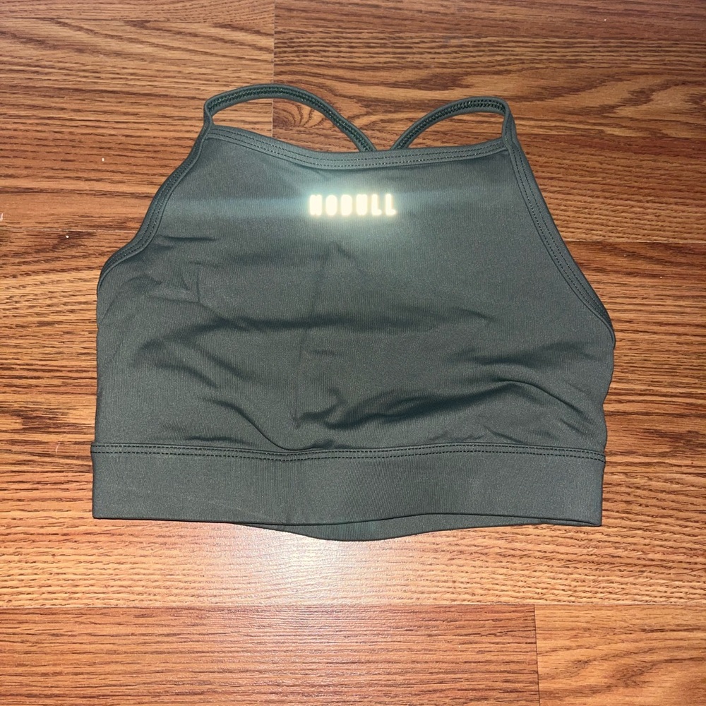 Olive Green Nobull Sports Bra Small